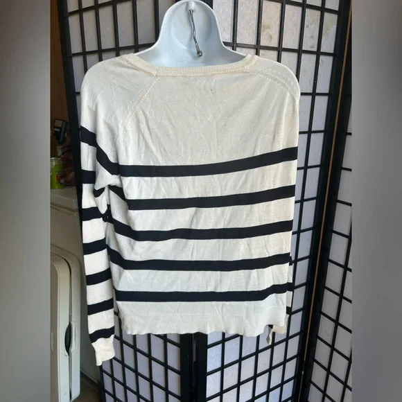 ZARA Striped Black and White Women's Top size small - Picture 6 of 7